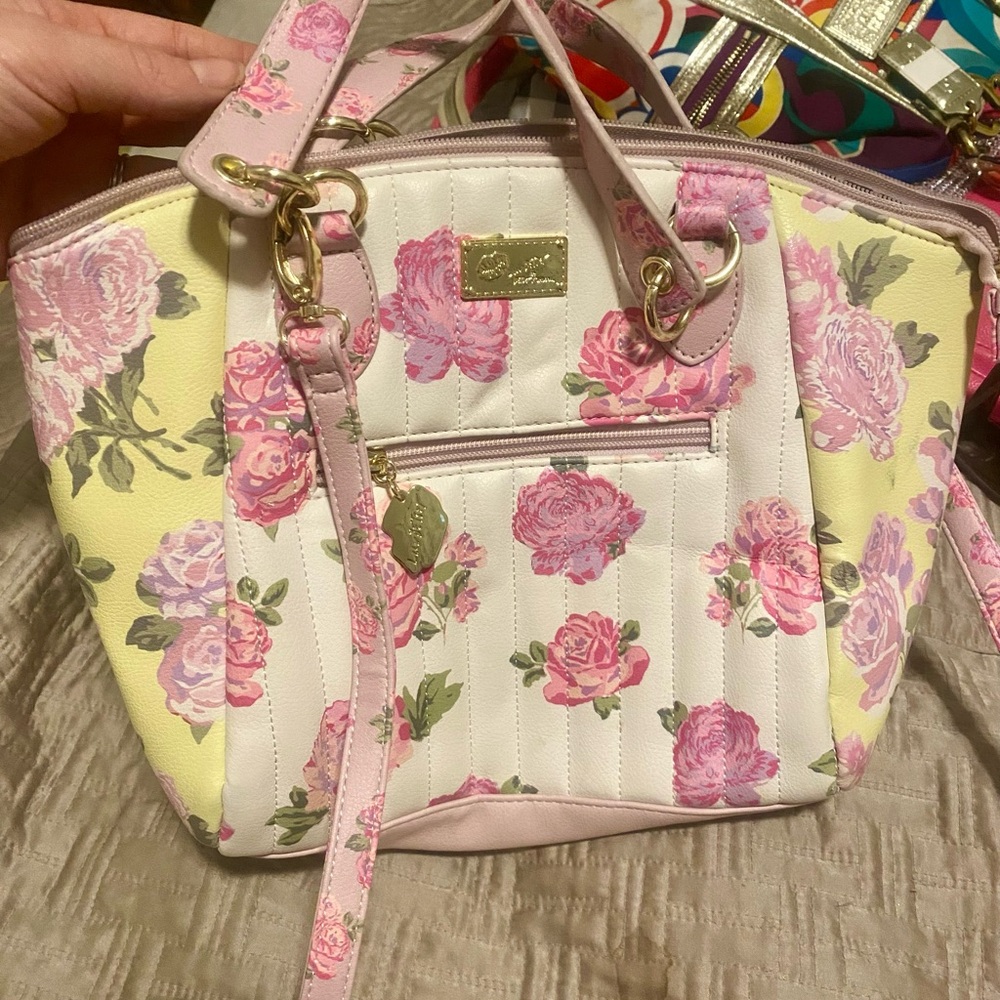 Fun, bright floral purse